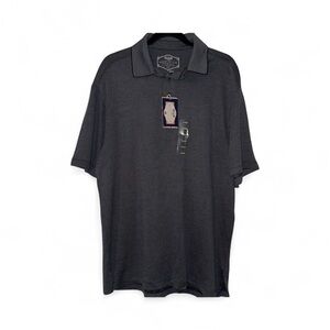 Bahama Bay Club Polo | Men’s Size L | Black & Gray | NWT